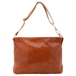 Borsa a spalla da donna 100% pelle 5540-Cognac I Fratelli