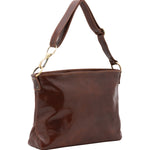 Borsa a spalla da donna 100% pelle 5540-Marrone I Fratelli
