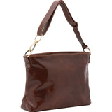 Borsa a spalla da donna 100% pelle 5540-Marrone I Fratelli