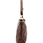 Borsa a spalla da donna 100% pelle 5540-Marrone I Fratelli