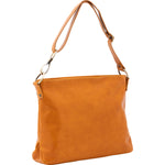 Borsa a spalla da donna 100% pelle 5540-Senape I Fratelli