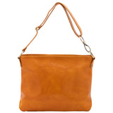 Borsa a spalla da donna 100% pelle 5540-Senape I Fratelli