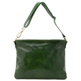 Borsa a spalla da donna 100% pelle 5540-Verde I Fratelli