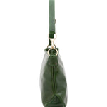 Borsa a spalla da donna 100% pelle 5540-Verde I Fratelli