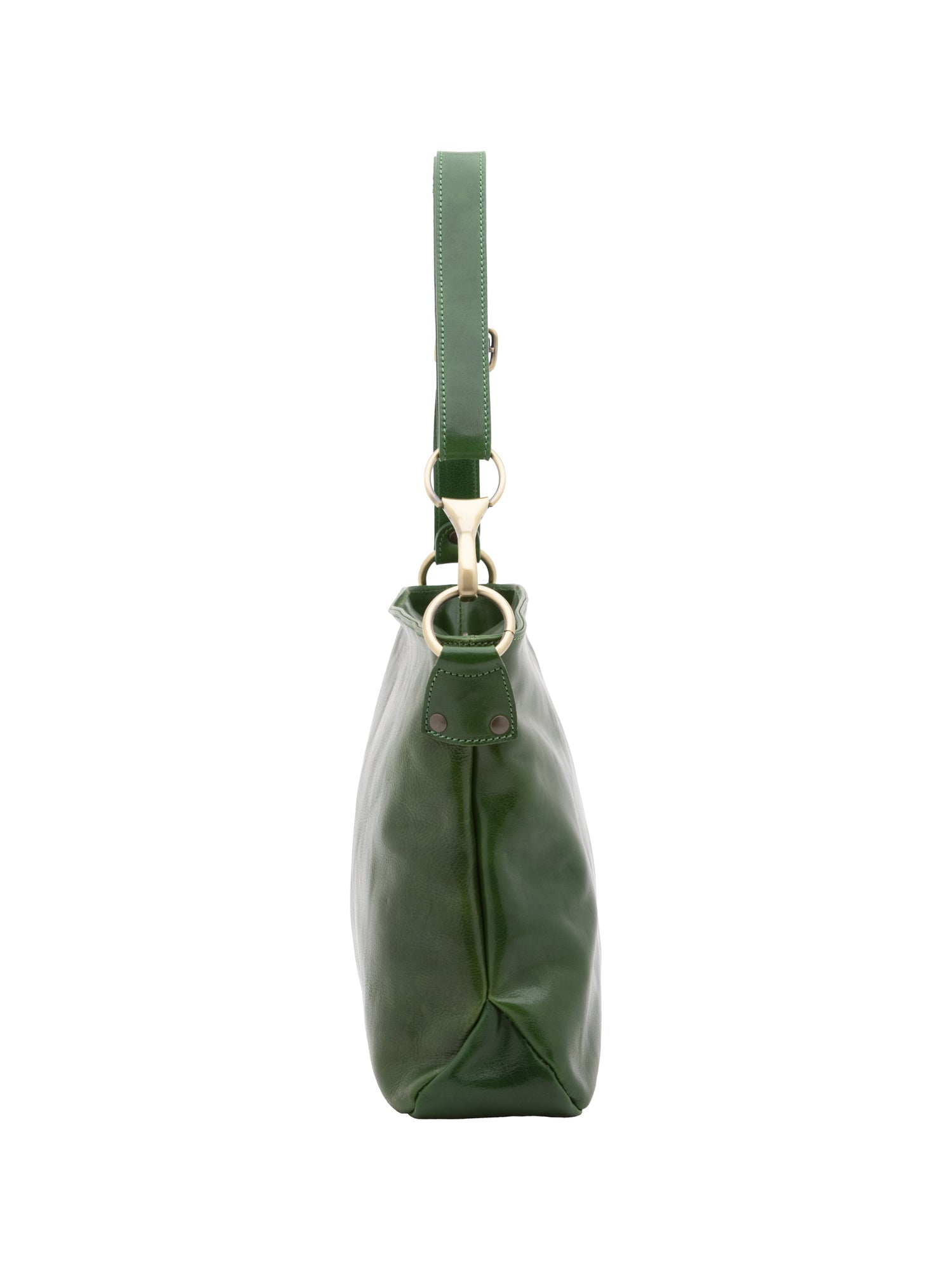 Borsa a spalla da donna 100% pelle 5540-Verde I Fratelli
