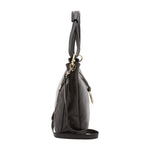 Borsa a spalla da donna 100% pelle 5541-Nero I Fratelli