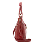 Borsa a spalla da donna 100% pelle 5541-Rosso I Fratelli