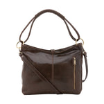 Borsa a spalla da donna 100% pelle 5541-Tmoro I Fratelli