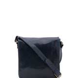 Borsa a tracolla da uomo in vera pelle Made in Italy 5543-Blu I Fratelli