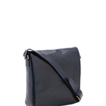 Borsa a tracolla da uomo in vera pelle Made in Italy 5543-Blu I Fratelli
