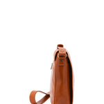 Borsa a tracolla da uomo in vera pelle Made in Italy 5543-Cognac I Fratelli