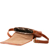 Borsa a tracolla da uomo in vera pelle Made in Italy 5543-Cognac I Fratelli