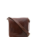 Borsa a tracolla da uomo in vera pelle Made in Italy 5543-Marrone I Fratelli