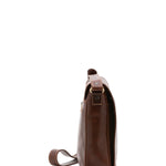 Borsa a tracolla da uomo in vera pelle Made in Italy 5543-Marrone I Fratelli
