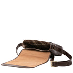 Borsa a tracolla da uomo in vera pelle Made in Italy 5543-Marrone I Fratelli