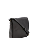 Borsa a tracolla da uomo in vera pelle Made in Italy 5543-Nero I Fratelli