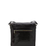 Borsa a tracolla da uomo in vera pelle Made in Italy 5543-Nero I Fratelli