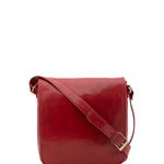 Borsa a tracolla da uomo in vera pelle Made in Italy 5543-Rosso I Fratelli