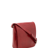 Borsa a tracolla da uomo in vera pelle Made in Italy 5543-Rosso I Fratelli