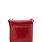 Borsa a tracolla da uomo in vera pelle Made in Italy 5543-Rosso I Fratelli