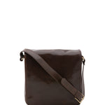Borsa a tracolla da uomo in vera pelle Made in Italy 5543-Tmoro I Fratelli