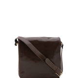 Borsa a tracolla da uomo in vera pelle Made in Italy 5543-Tmoro I Fratelli