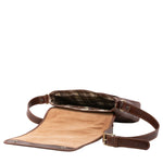 Borsa a tracolla da uomo in vera pelle Made in Italy 5543-Tmoro I Fratelli