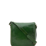 Borsa a tracolla da uomo in vera pelle Made in Italy 5543-Verde I Fratelli