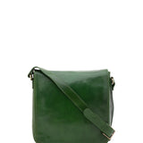 Borsa a tracolla da uomo in vera pelle Made in Italy 5543-Verde I Fratelli