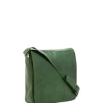 Borsa a tracolla da uomo in vera pelle Made in Italy 5543-Verde I Fratelli