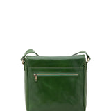 Borsa a tracolla da uomo in vera pelle Made in Italy 5543-Verde I Fratelli