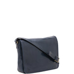 Borsa a tracolla uomo in vera pelle Made in Italy 5544-Blu I Fratelli