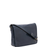 Borsa a tracolla uomo in vera pelle Made in Italy 5544-Blu I Fratelli