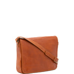 Borsa a tracolla uomo in vera pelle Made in Italy 5544-Cognac I Fratelli