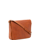Borsa a tracolla uomo in vera pelle Made in Italy 5544-Cognac I Fratelli