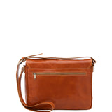 Borsa a tracolla uomo in vera pelle Made in Italy 5544-Cognac I Fratelli