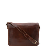 Borsa a tracolla uomo in vera pelle Made in Italy 5544-Marrone I Fratelli