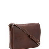 Borsa a tracolla uomo in vera pelle Made in Italy 5544-Marrone I Fratelli