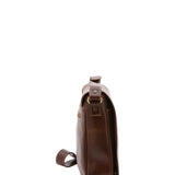 Borsa a tracolla uomo in vera pelle Made in Italy 5544-Marrone I Fratelli