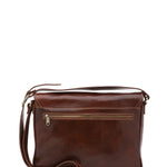Borsa a tracolla uomo in vera pelle Made in Italy 5544-Marrone I Fratelli