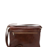 Borsa a tracolla uomo in vera pelle Made in Italy 5544-Marrone I Fratelli