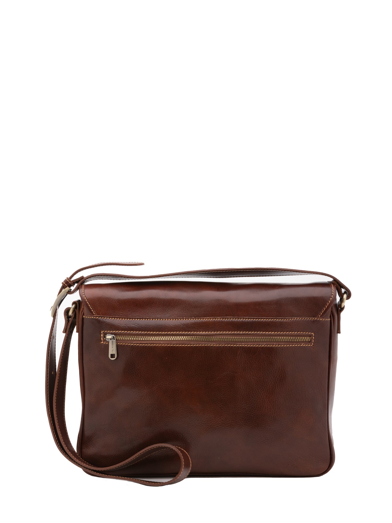Borsa a tracolla uomo in vera pelle Made in Italy 5544-Marrone I Fratelli