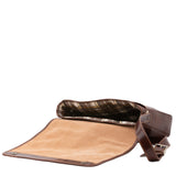 Borsa a tracolla uomo in vera pelle Made in Italy 5544-Marrone I Fratelli
