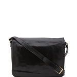 Borsa a tracolla uomo in vera pelle Made in Italy 5544-Nero I Fratelli