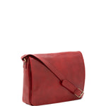 Borsa a tracolla uomo in vera pelle Made in Italy 5544-Rosso I Fratelli