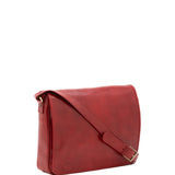Borsa a tracolla uomo in vera pelle Made in Italy 5544-Rosso I Fratelli