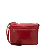 Borsa a tracolla uomo in vera pelle Made in Italy 5544-Rosso I Fratelli