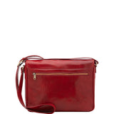 Borsa a tracolla uomo in vera pelle Made in Italy 5544-Rosso I Fratelli