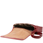 Borsa a tracolla uomo in vera pelle Made in Italy 5544-Rosso I Fratelli