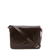 Borsa a tracolla uomo in vera pelle Made in Italy 5544-Tmoro I Fratelli